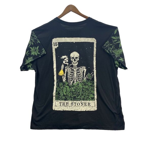 Fresh Laundry T Shirt Men's 3XL Black The Stoner Skeleton Potion Stoner 18 Card - Picture 1 of 9